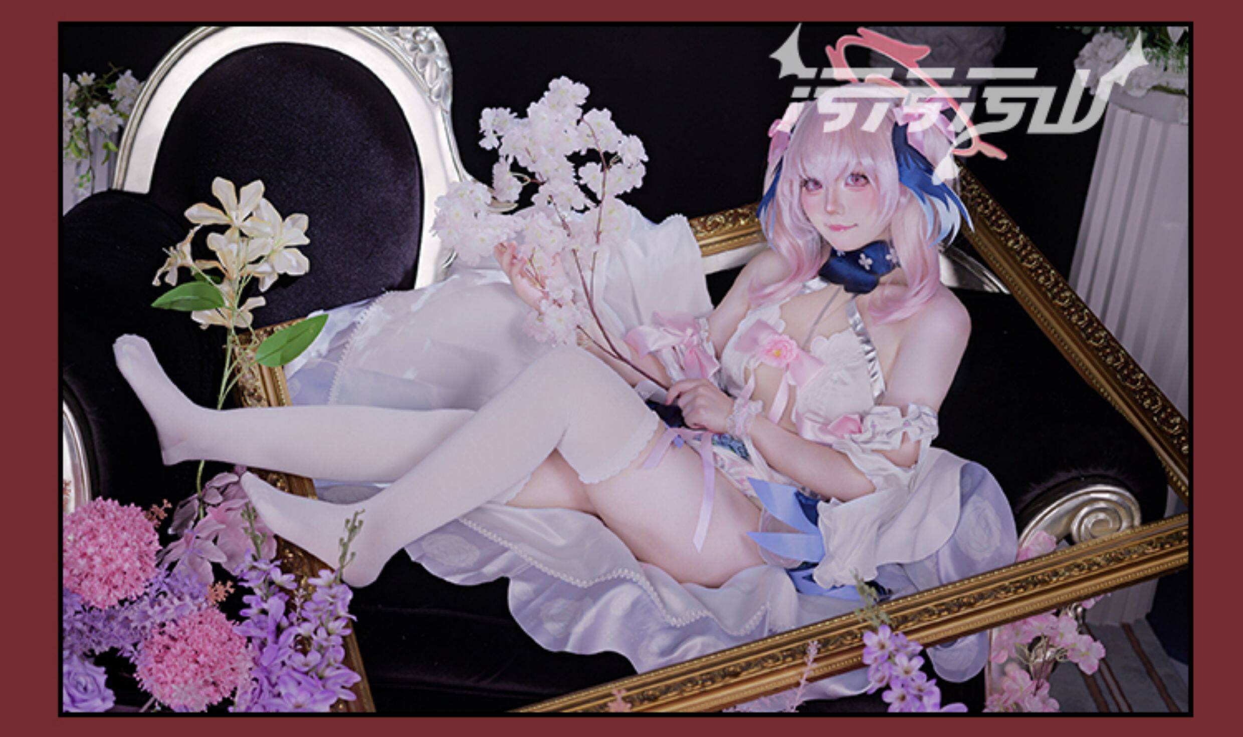 Blue Archive: Shimokawa Koharu | Pure White Vow Wedding Dress Cosplay Costume 31 Blue Archive Shimoe Koharu Pure White Vow Wedding Dress Cosplay Costume