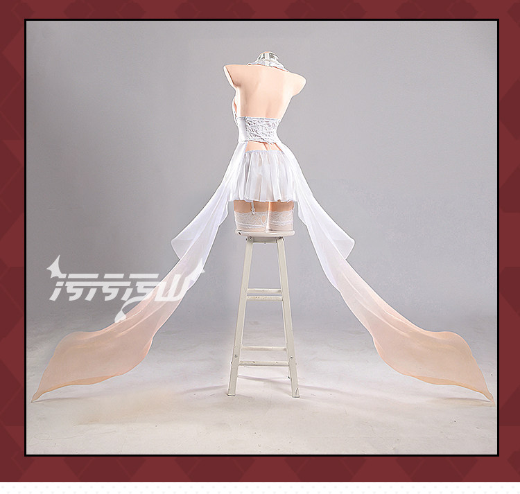 Azur Lane Perth Private Room White Dress Cosplay Costume