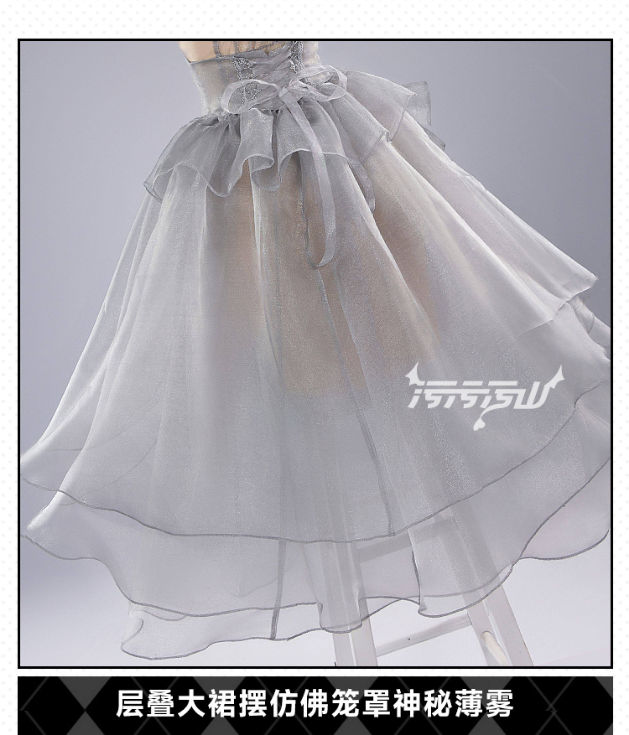 NIKKE: Goddess of Victory: Cinderella | Gray And Blue Cinderella Crystal Princess Cosplay Costume 44 NIKKE Rapi Cinderella Crystal Princess Cosplay Costume