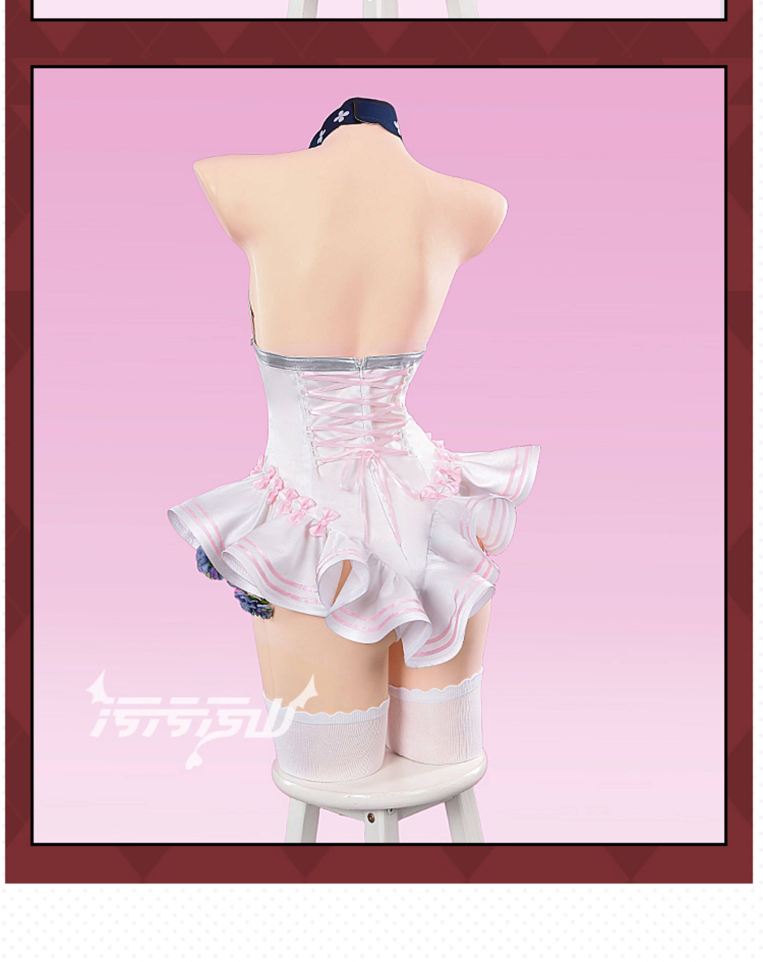 Blue Archive: Shimokawa Koharu | Pure White Vow Wedding Dress Cosplay Costume 37 Blue Archive Shimoe Koharu Pure White Vow Wedding Dress Cosplay Costume