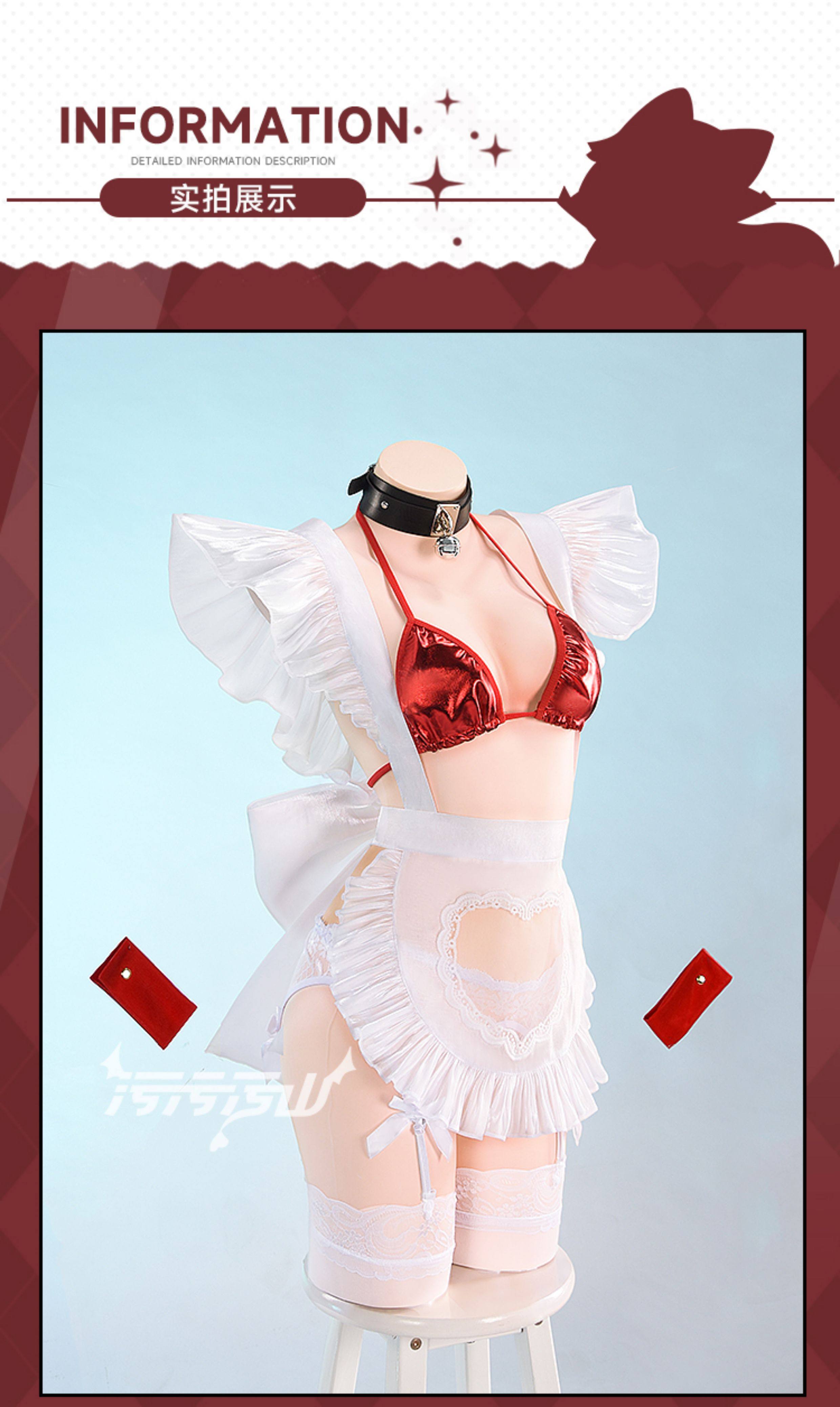 Azur Lane Belfast Black And White Maid Dress Cosplay Costume