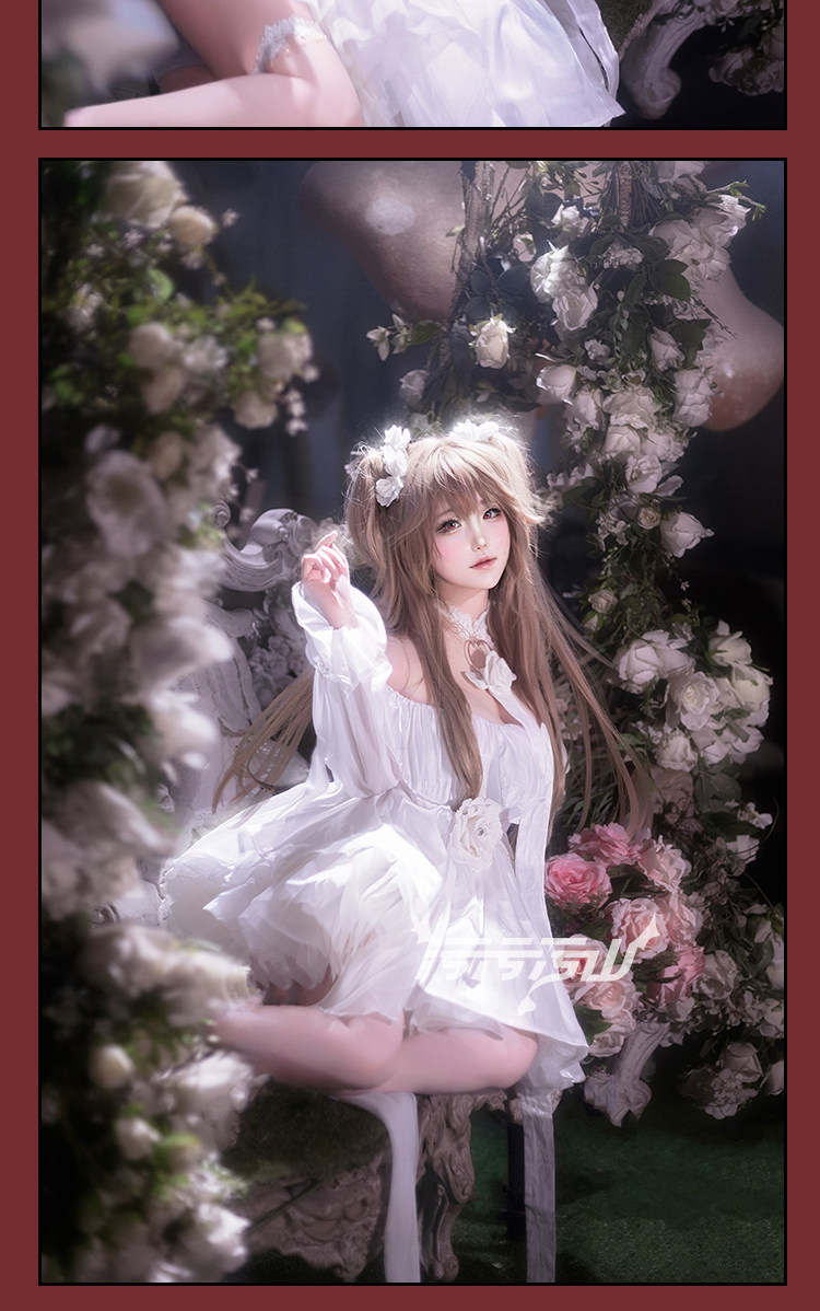 Azur Lane: Anchorage | White Dress Cosplay Costume 37 Azur Lane Anchorage Dress Cosplay Costume