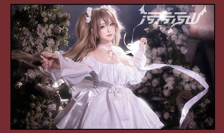 Azur Lane: Anchorage | White Dress Cosplay Costume 35 Azur Lane Anchorage Dress Cosplay Costume