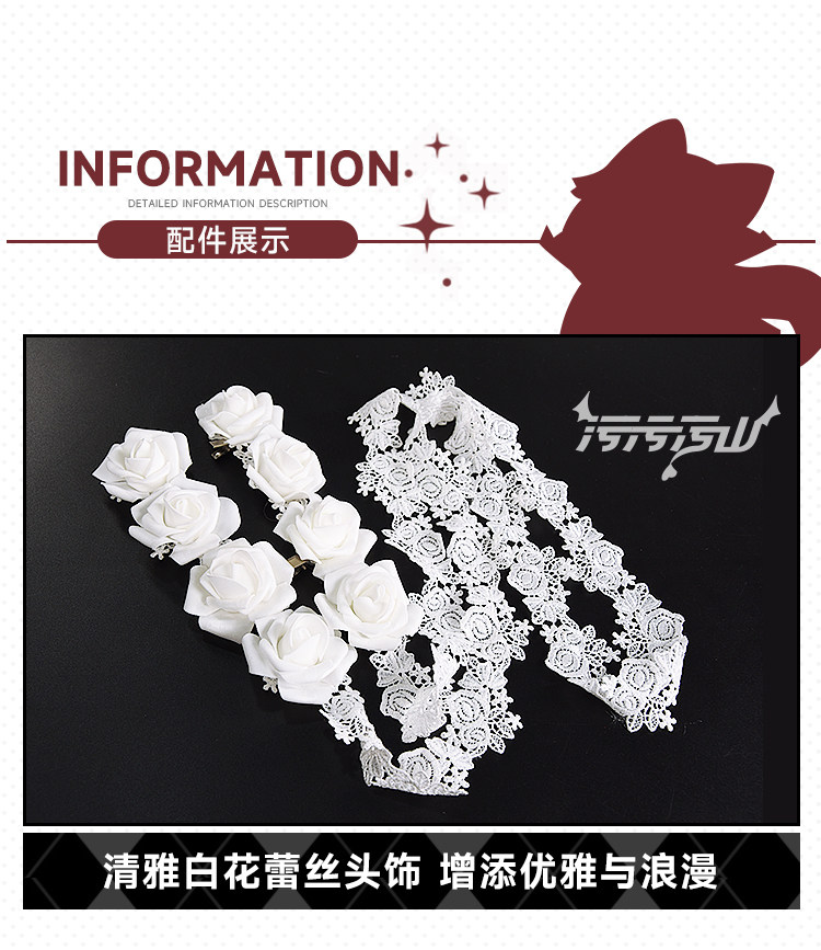 Azur Lane: Anchorage | White Dress Cosplay Costume 48 Azur Lane Anchorage Dress Cosplay Costume