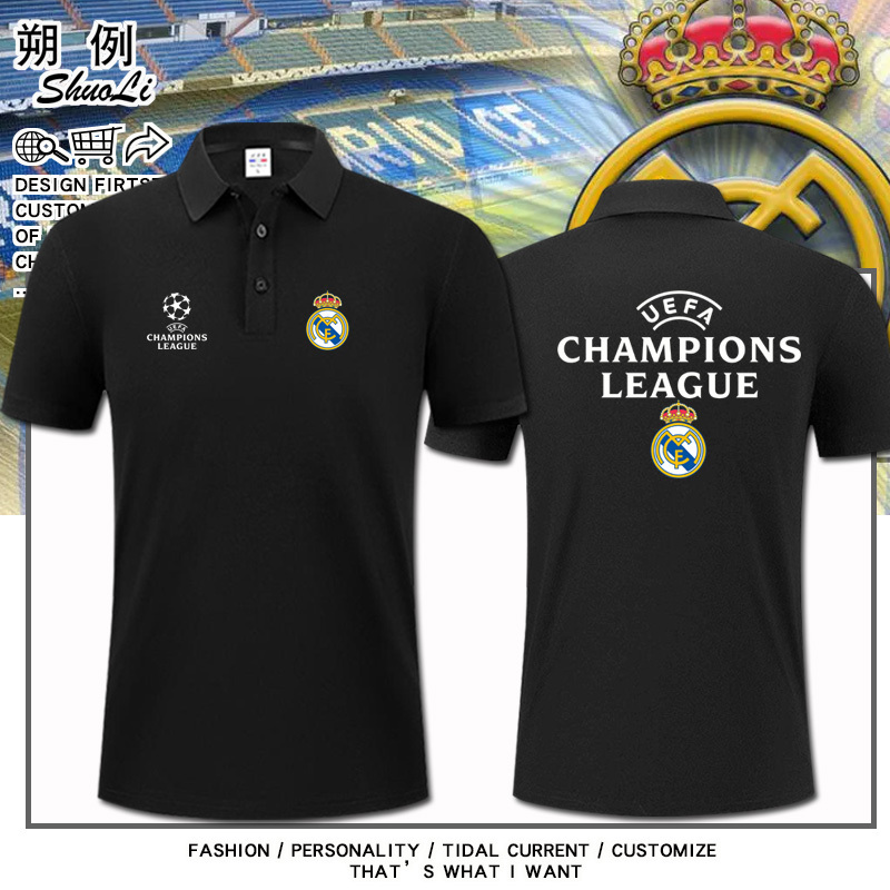 Royal Madrid Armor Royal Horse Training Team Uniform Men's Polo Shirt Real Madrid Short Sleeve T-Shirt Summer Trendy Brand