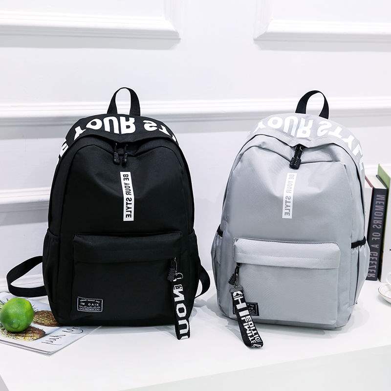 (Lose money impulse) waterproof 2021 new schoolbag backpack female male junior high school students Korean backpack schoolbag