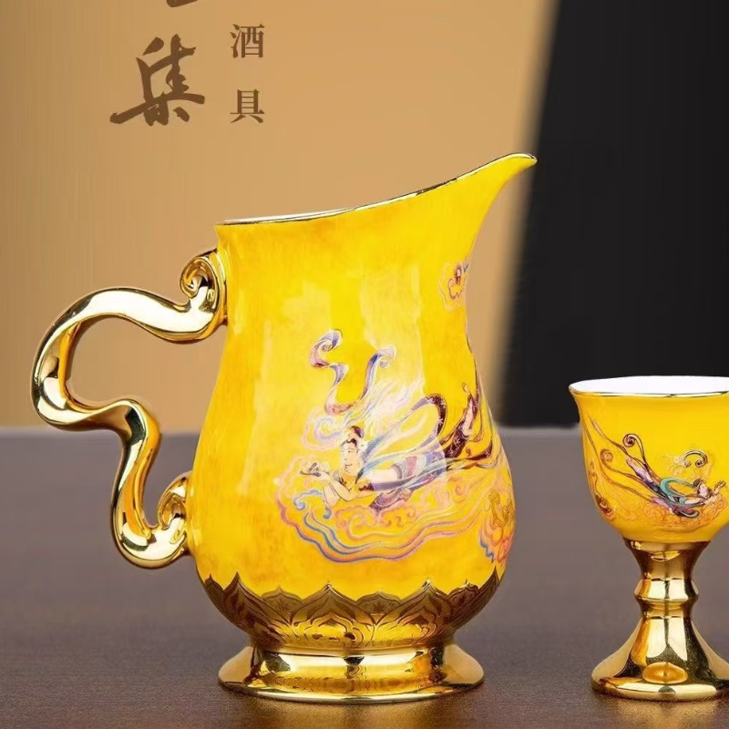 Винный набор Xiaomao Sanhua Feitian Подарочная коробка с сумкой Huancai Set Винный набор подходит для личного использования коллекционный подарок