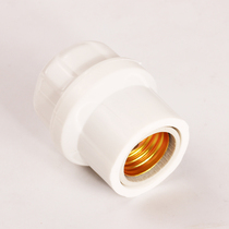 Bull waterproof lamp head with line outdoor screw mouth e27 home ceramic lamp head led lamp head accessories spiral energy saving suspension