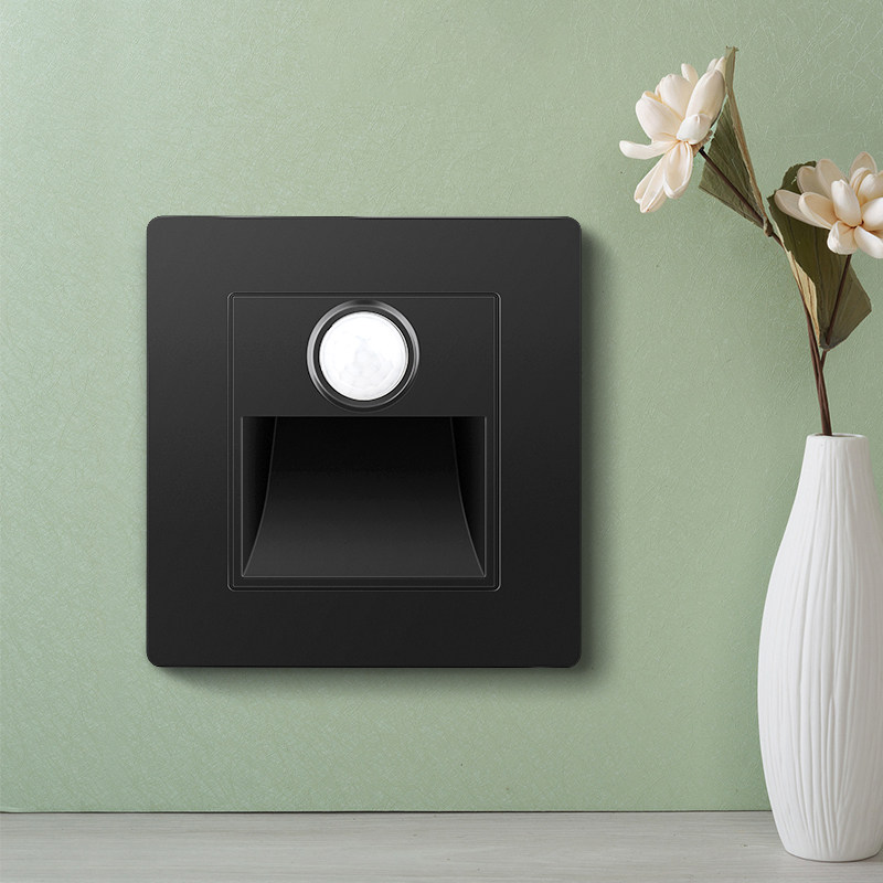 Bull Meet Shadow Embedded Hotel Type 86 Human Induction Footlight Intelligent Light Control LED Aisle Night Light Pedal