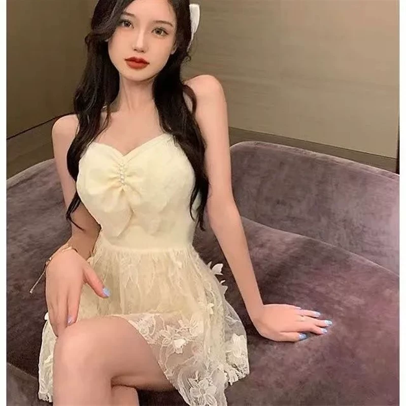 Купальник, юбка, sexy бренд push up бюстгальтер, корейский стиль, интернет-знаменитость