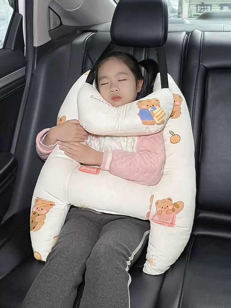 Car Headrest Children Sleeping Theorator Neck Pillow Long-distance Caravan for holding back seat rear rear pillow car Sleeping Pillow-Taobao
