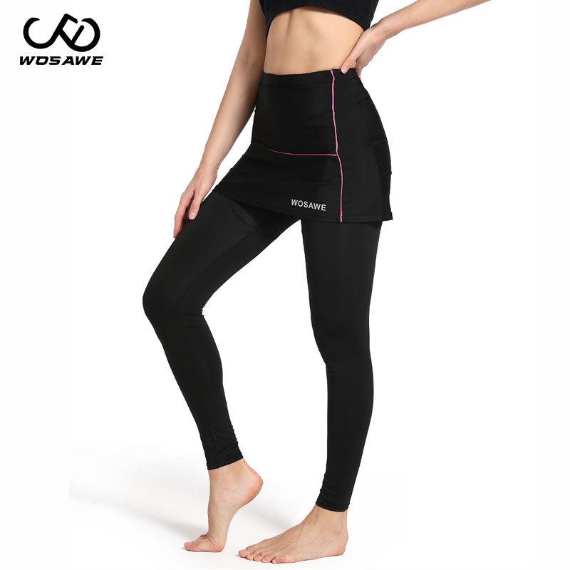 WOSAWE MOUNTAIN SELF-PROPELLED Riding Bag Hip Long Pants Thickened Silicone Cushion Quick Dry Overdraft slim sports pants