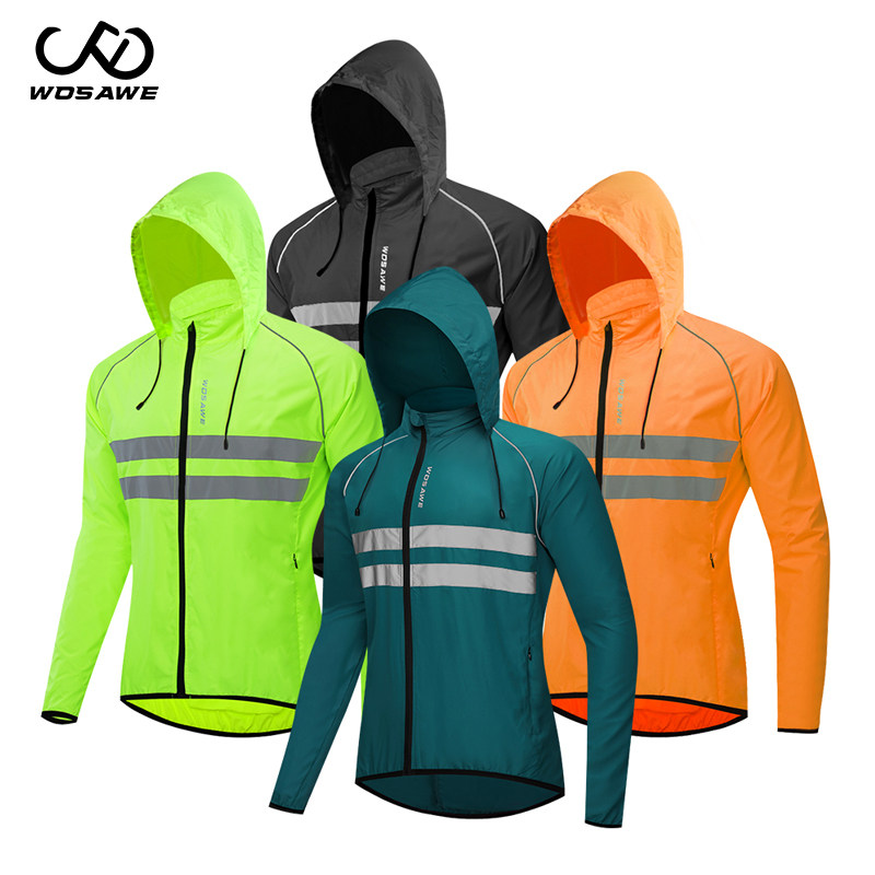 WOSAWE climbing bike windproof anti-splash water riding wind coat night reflective long sleeve skin coat bike clothing