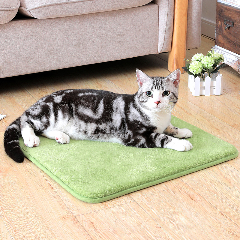 Cat mat summer mat nest sleeping with ice pad bed pet four seasons universal plush blanket quilt cat kennel cage