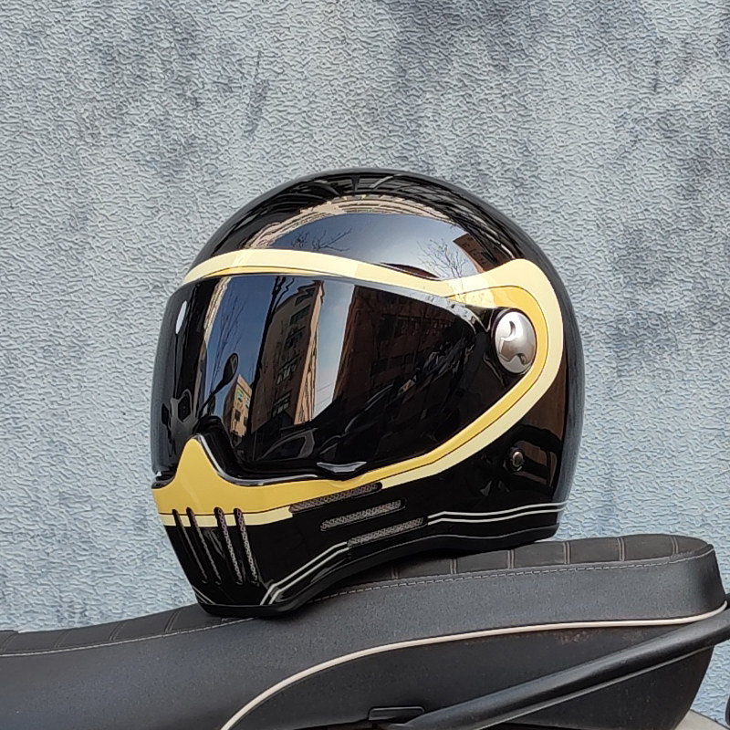 four seasons motorcycle helmets Full Face Helmet, Adults Youth Motorbike Street Bike Racing Helmet with Double Visor, Lightweight Moped Offroad Dirt Bike Mountain Motocross Helmet, DOT Certified-A|Small : Automotive Leather Age Group Four Seasons Modular Motorcycle Helmet