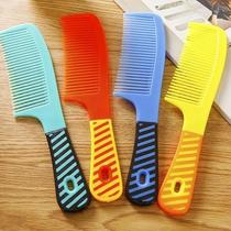 Anti-static hairdressing comb household portable plastic color comb massage comb folding constantly thickening medium tooth comb glue