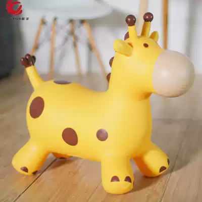 Jumping horse with extra thick Baby Riding Pony children inflatable rubber toy animal mount