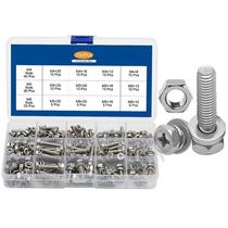 304 stainless steel outer hexagon triple combined screw bolt suit cross external hexagon combined screw bolt box fit