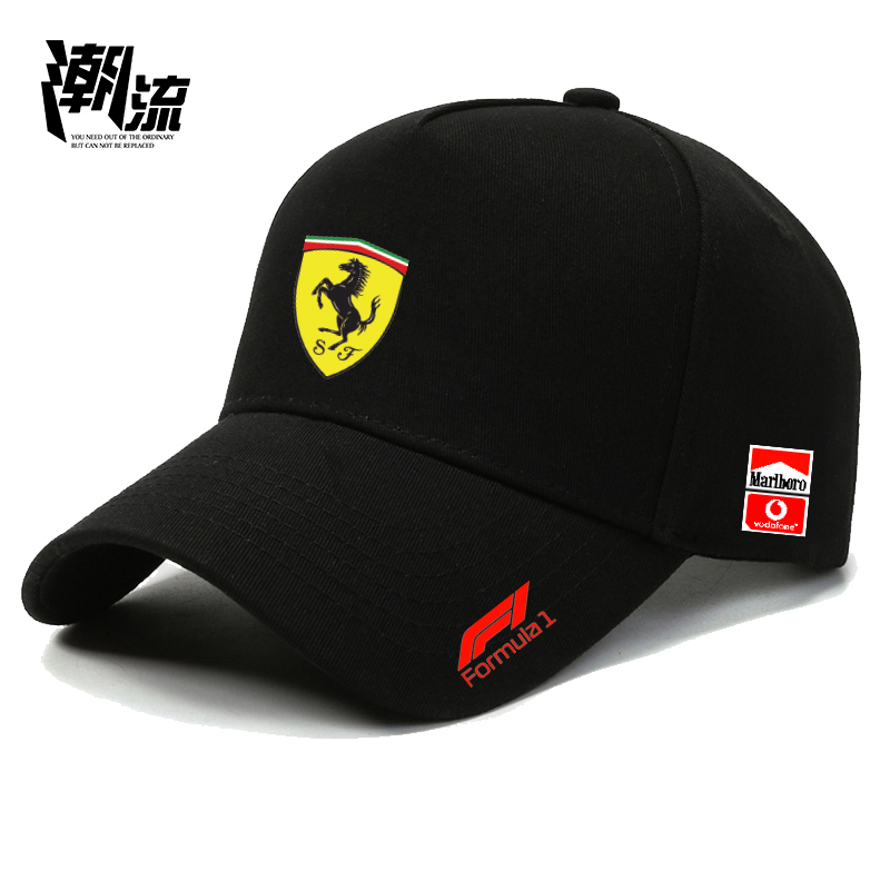 Ferrari Team Leclerc Formula Car Racing Suit Baseball Cap with Sun Protection for Men and Women Ferrari Team Leclerc Formula Car Racing Suit Baseball Cap with Sun Protection for Men and Women