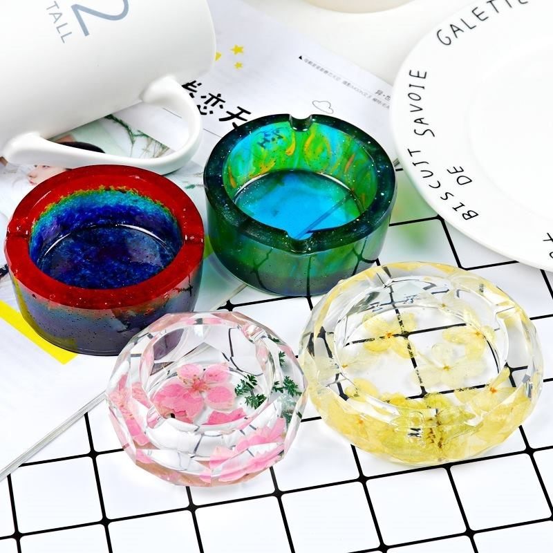 Cat Paw Cigarette Ashtray Mold Diy Hand Made Crystal Glue Tobacco Ashtray Silicone Mold Dry Flower Ornament Accessories