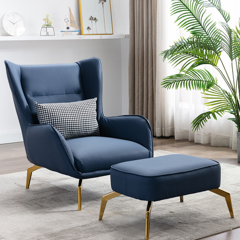 Nordic light luxury single sofa chair modern minimalist high back leisure tiger chair designer arc living room reception