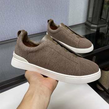 Wu lei's same style business canvas sneakers for men