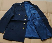 Inventory of old stock 87 Ticket green summer coat old Vanli button suit old work clothes nostalgia