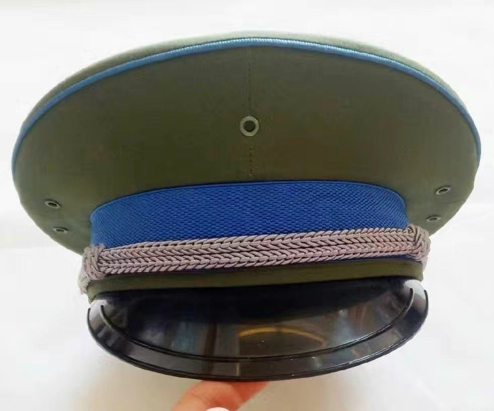 Old-fashioned eighty-seven blue big brim hat 87 old-fashioned good material large cap nut collection nostalgic commemorative hat