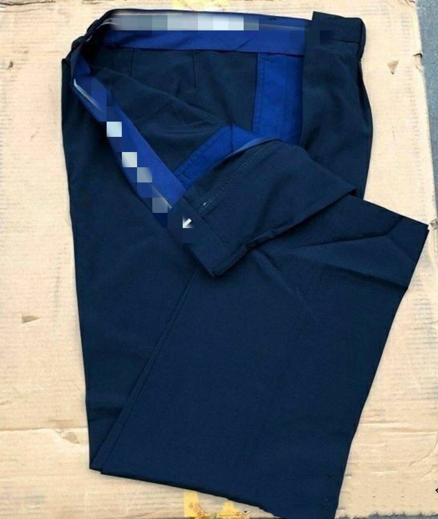 Old stock Out of stock 87 Tibetan Cyan Summer Pants Men Mortal material Western pants 92-1 Summer pants Working pants loose and sturdy 