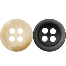 Black imitation wood grain resin material buttons beige linen shirt cotton and linen shirt lace shirt retro style buttons