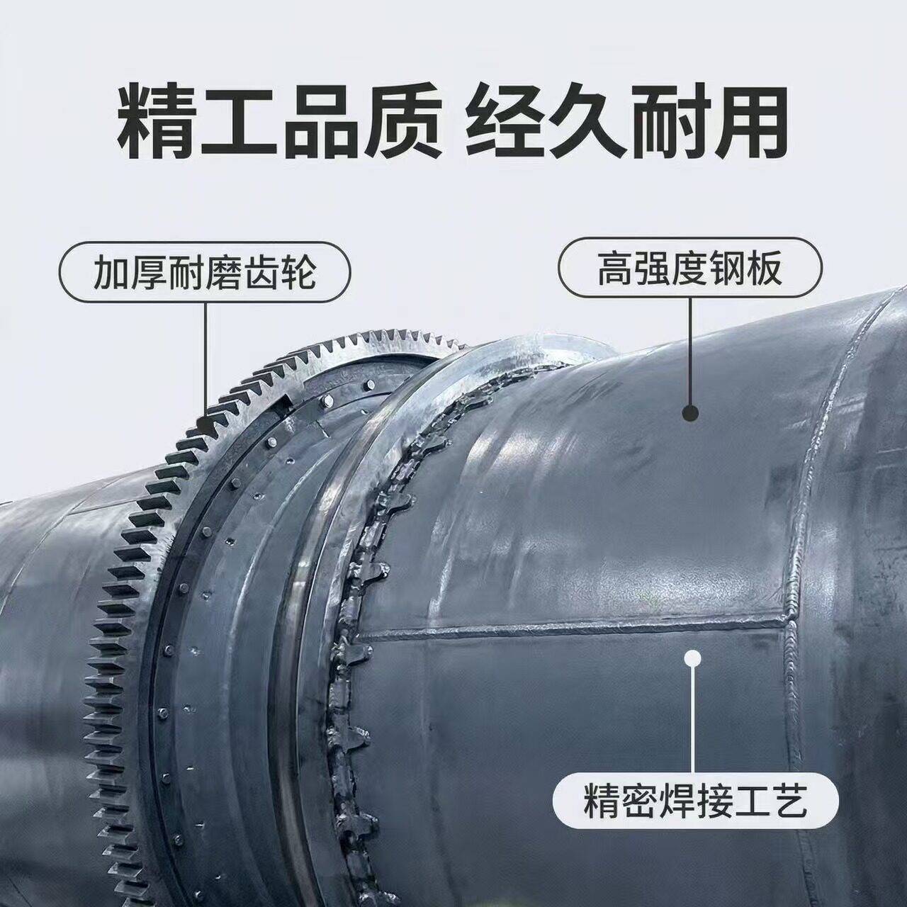 Сушильная машина роторная Drum Dryer темно-серая