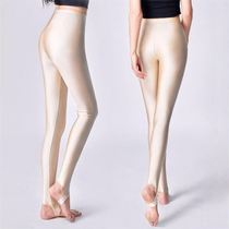 Glossy pants Seamless Integrated Yoga Pants Shark Pants Nude Sensation Thin liquid High Bomb Fitness Ice Silk Bodysuit Pants Woman