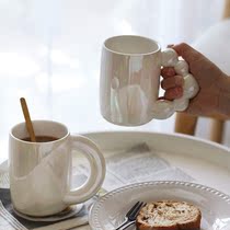 2021 new web Red Burst Plinth Cup Lady Tea Cup Minimalist Office Milk Juice Mark Cup