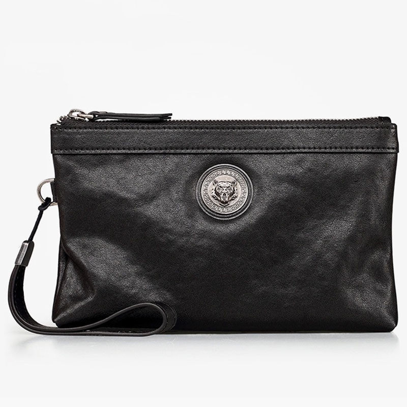 Hand Grab Bag Men's Bag 2022 New Head Layer Cow Leather Genuine Leather Armguard Handbag Business Casual Hand Grip Bag Fashion Clip Bag