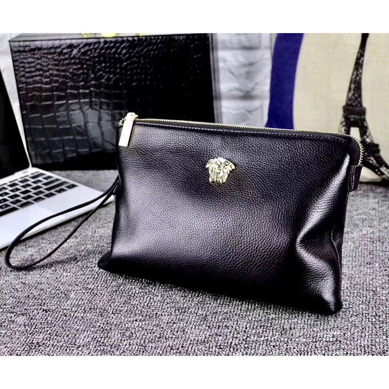 Light and luxurious face handbag genuine leather casual hand bag Han version Youth letter Enveloping Bull Leather Hand Grip Bag Beauty Soft Clip-Taobao