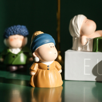 Cute moon half artist light luxury creative bedroom living room housewarming new home gift gift soft decoration blind box