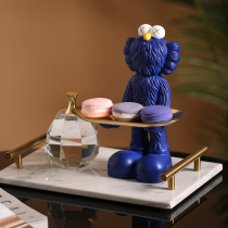 Door entrance decoration Sesame Street violent bear ornaments tray living room with keys to store girls gifts