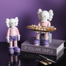 Violence bear ornaments porch key storage tray living room office desktop home decoration girl small gift