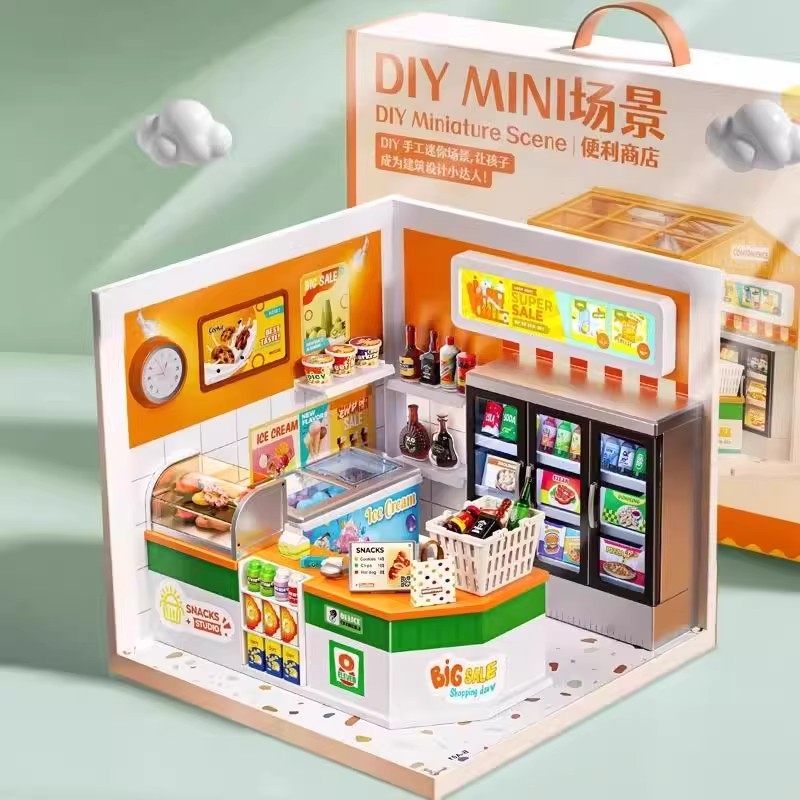 Super World DIY Miniature House Full Set Miniature Handmade Assembly Mini House Building Block Toy Art House for Girls 6