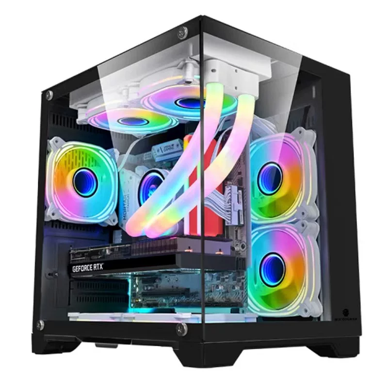 Sea view room lone brave mini case настольный компьютер главный корпус стеклянная сторона прозрачная 240 водяное охлаждение MATX плата