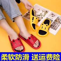 White Hibiscus New Asongmake Bicolor Dog Slippers Cool Tug Students Dorm Room Bathroom Lovers Slippers