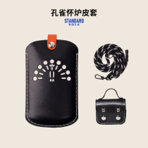 South Korea Peacock Huai Stove Leather Jacket Head Layer Cow Leather Warm Hand Treasure Protective Insulated Cover 24 hours mid-size custom-made delivery