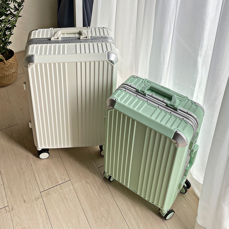 Luggage female small trolley case 20 inch boarding 24 aluminum frame ins net red new password high-end suitcase 26