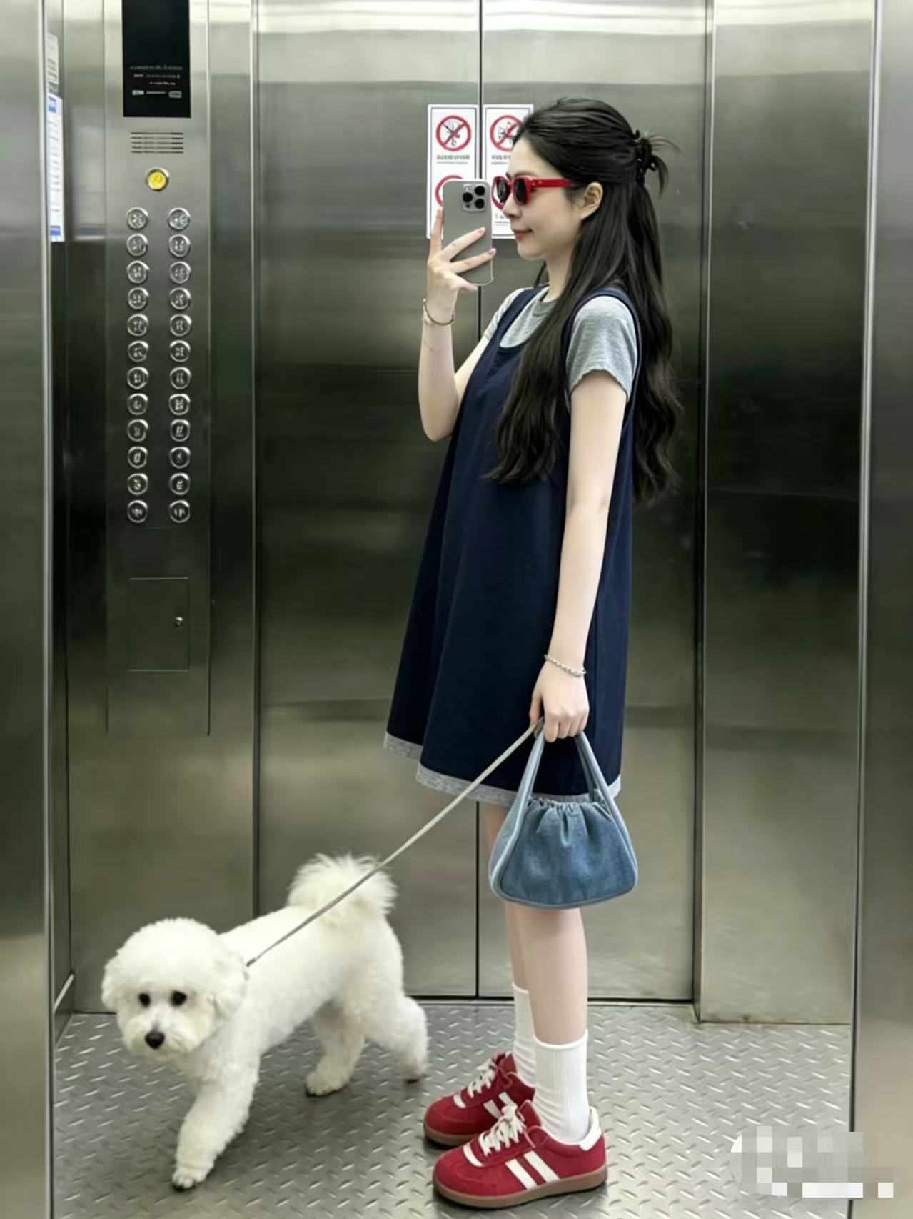 Maternity Dress Summer 2026 New Style Short Dress for Pregnant Women Summer Korean Style Fake Two-Piece Short-Sleeved A-Line Dress Summer — 7