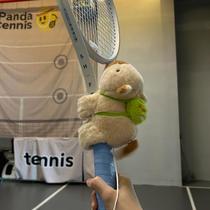 Capibala tennis racket decorative grip pendant creative capybara cartoon plush doll badminton doll gift