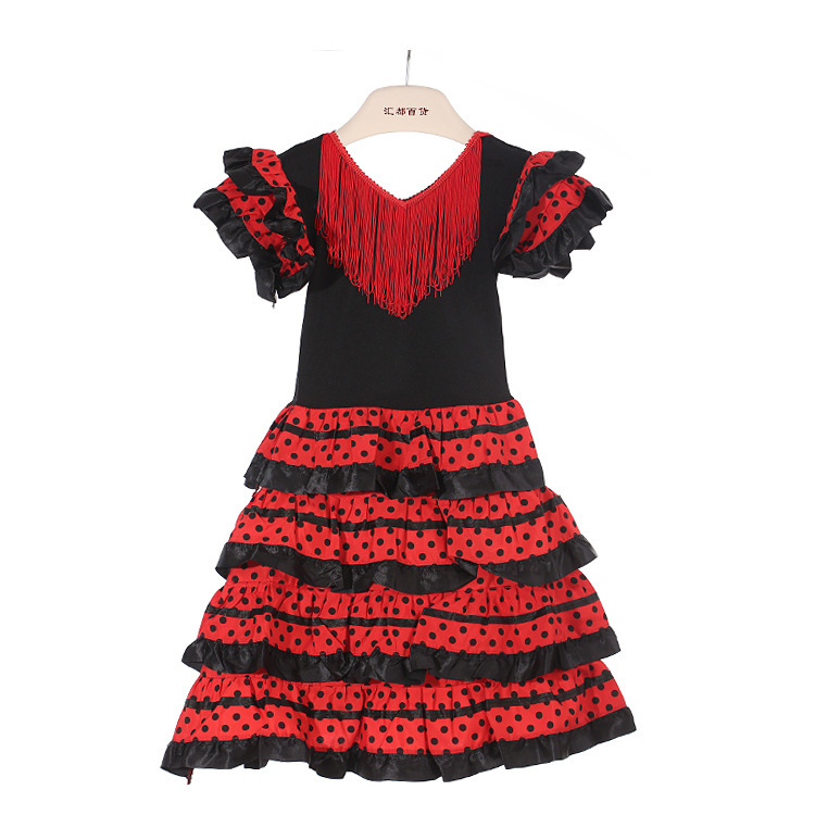 Flamenco Dance Dress Spanish Dance Dress Ballet Performance Costume European and American Princess Dress