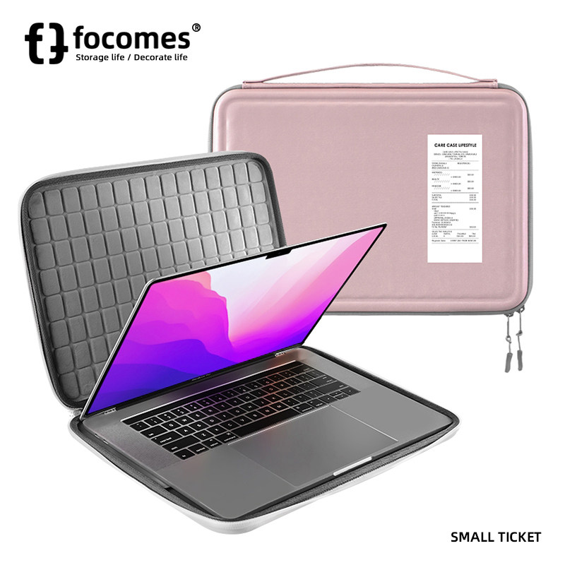 focomes simple pink hard shell computer bag liner anti-fall suitable for m1m2 Apple 14-inch Huawei 13-inch 16-inch notebook 15-inch ultra-thin simple MacBookpro