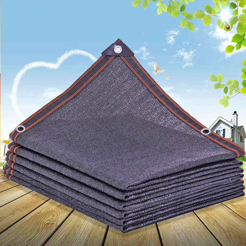 Shading cloth Outdoor encryption thickened sunscreen anti-aging black shading net Outdoor courtyard car shed roof insulation