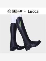 LUCCA刺绣牛皮马术护腿   男女  骑士装备  洛奇马具  8105011