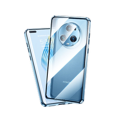 명예 Magic5 휴대 전화 케이스 Huawei Honor Magic5Pro 보호 케이스 Supreme Version Magic6 새로운 양면 유리 풀 커버 방지 명예 남성과 여성 투명한 마법 5- 포 케이스 적합